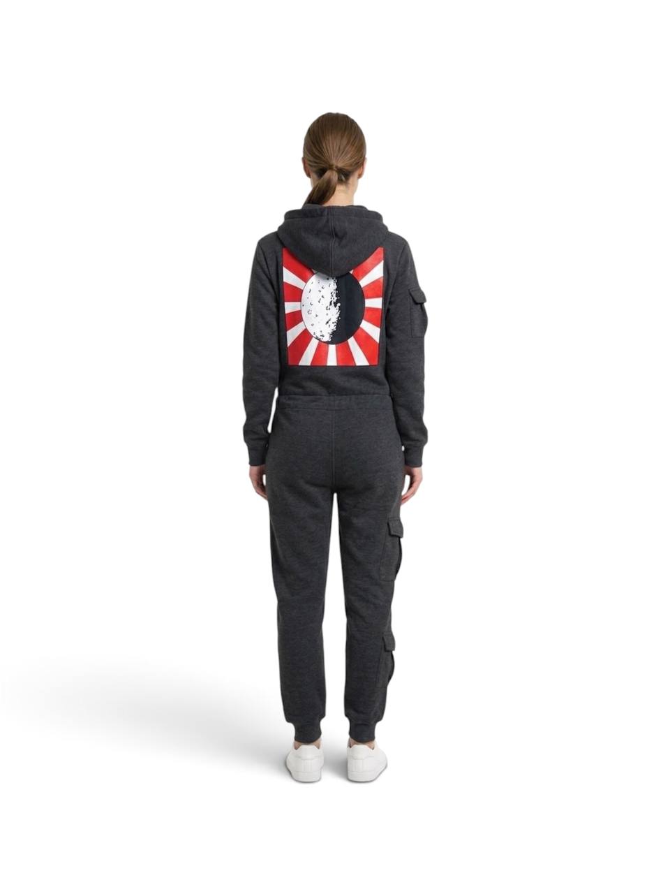 Harajuku Limited Edition Unisex Kargo Cepli Kapüşonlu Sweatshirt Tulum