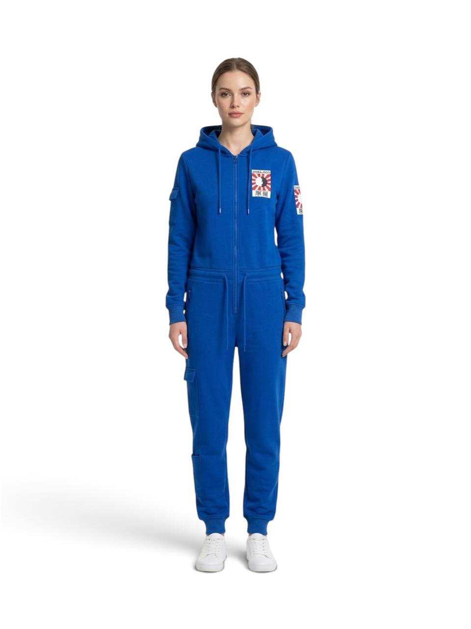Harajuku Limited Edition Unisex Kargo Cepli Kapüşonlu Sweatshirt Tulum