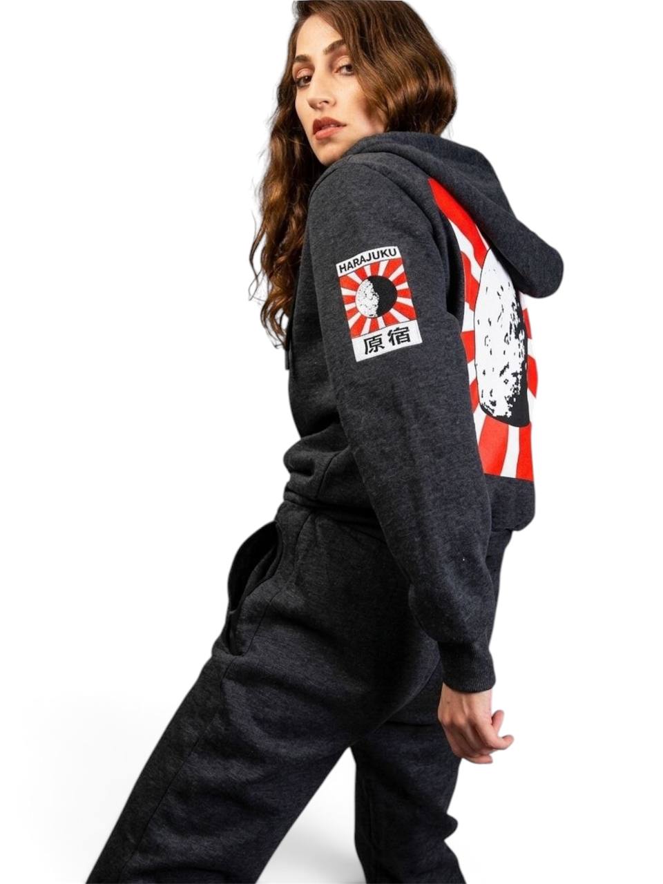 Harajuku Limited Edition Unisex Kargo Cepli Kapüşonlu Sweatshirt Tulum