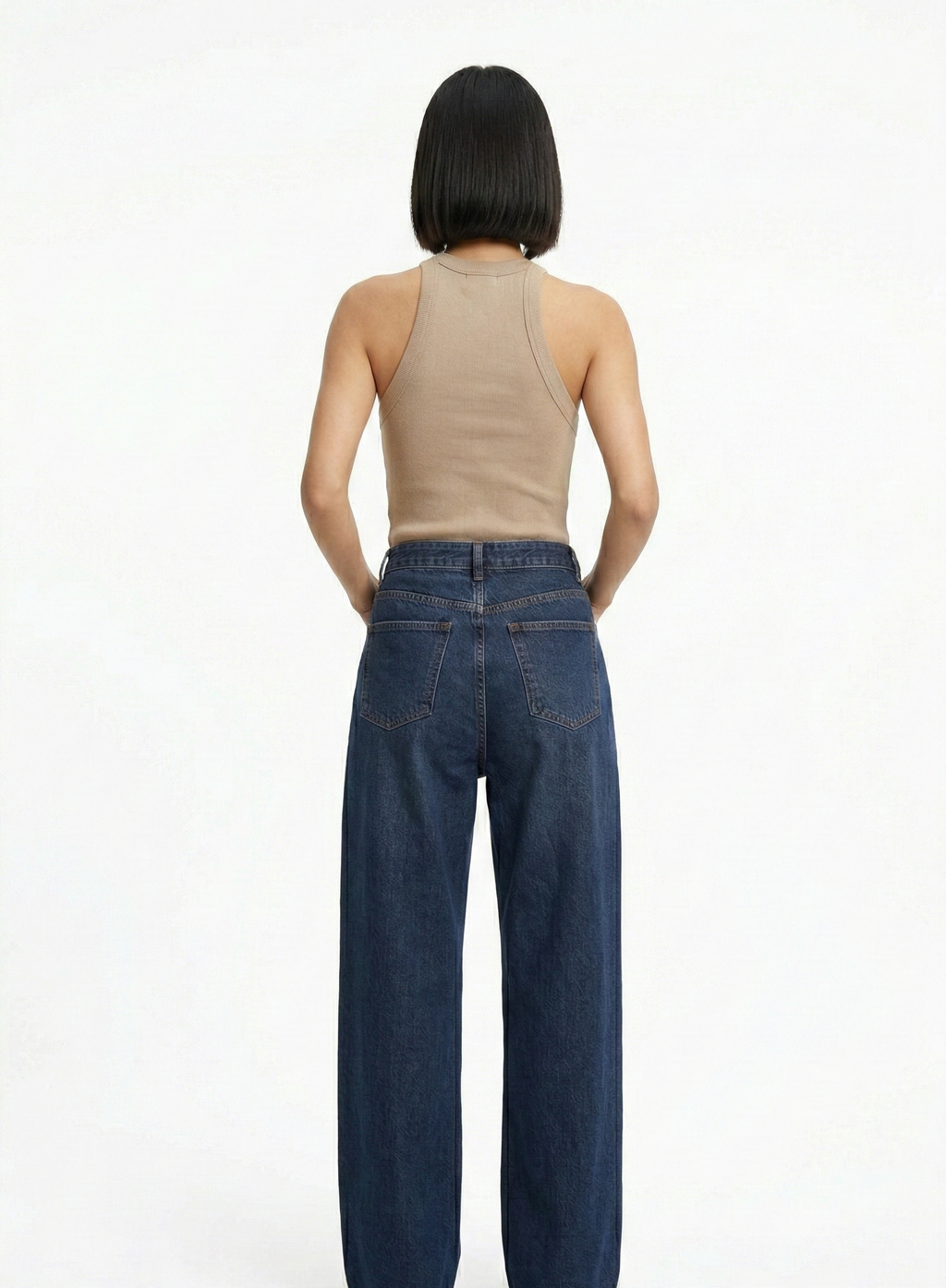 Kadın Biyeli Halter Yaka Body