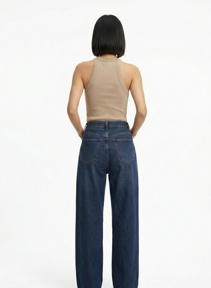 Kadın Biyeli Halter Yaka Body