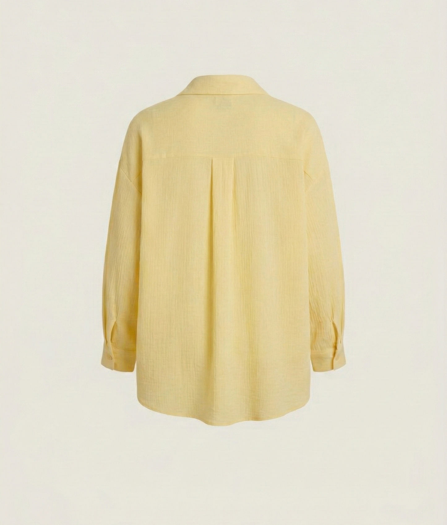 Uzun Kollu Oversize Müslin Kumaş Gömlek