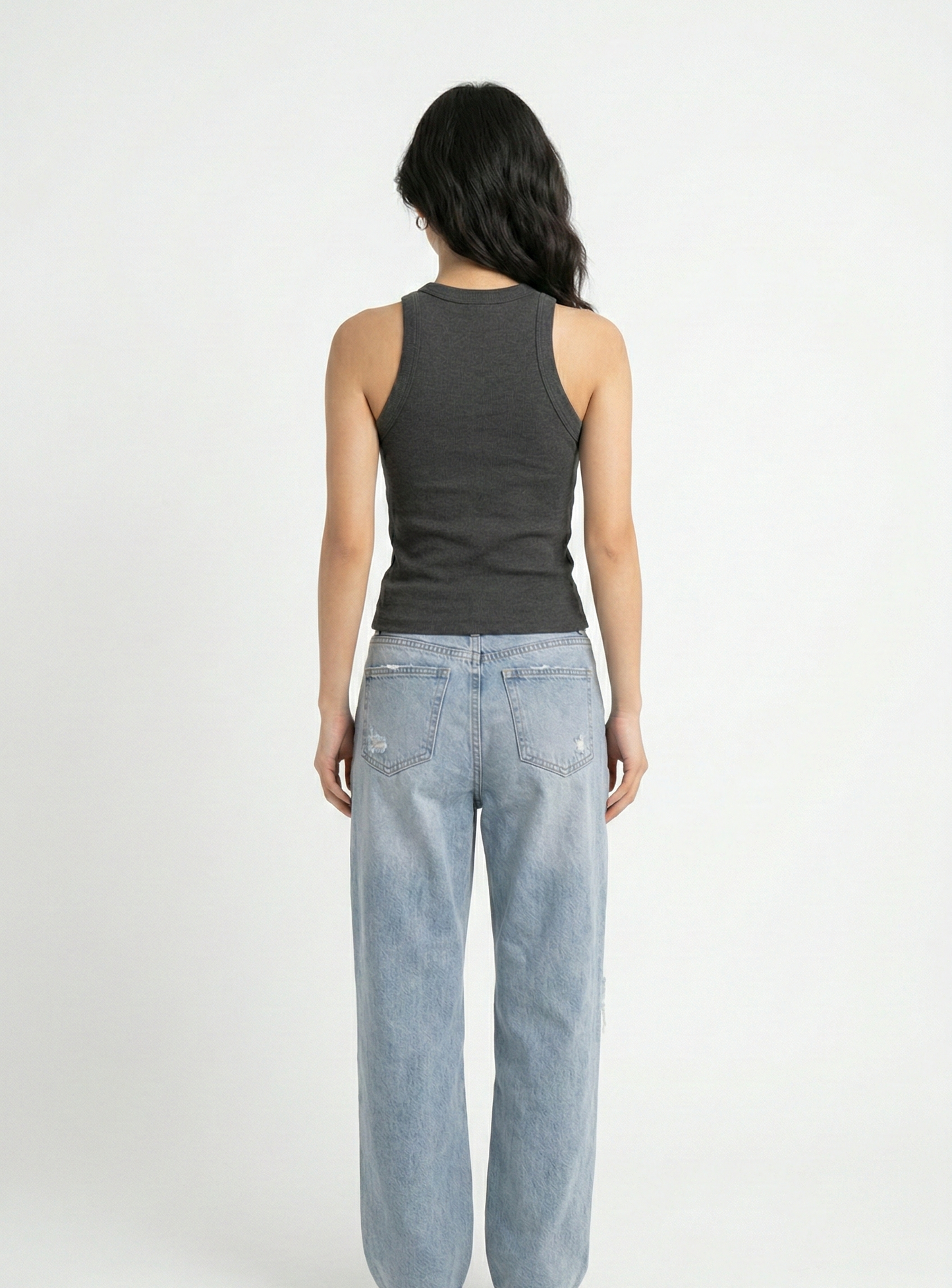Kadın Biyeli Halter Yaka Body