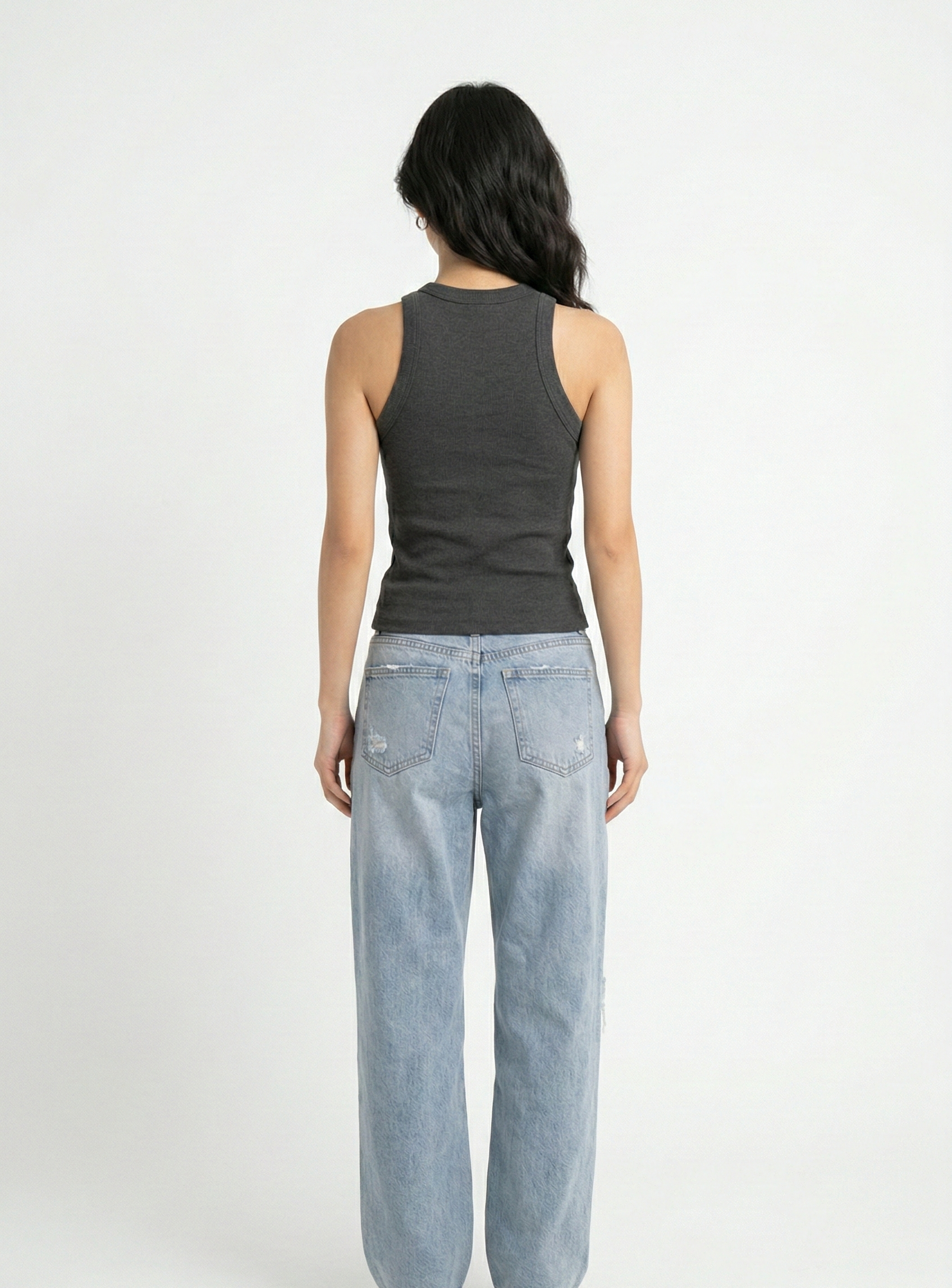 Kadın Biyeli Halter Yaka Body