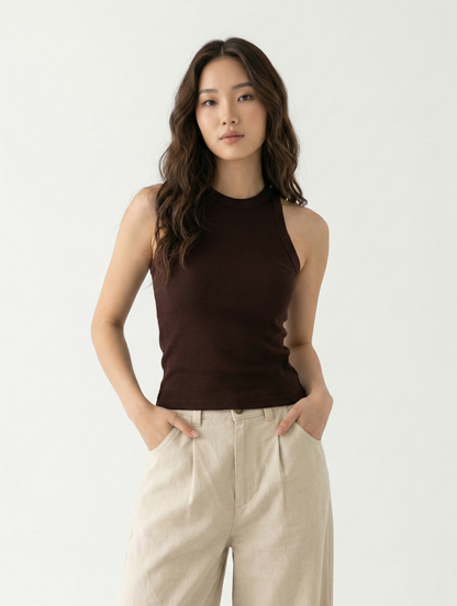 Kadın Biyeli Halter Yaka Body