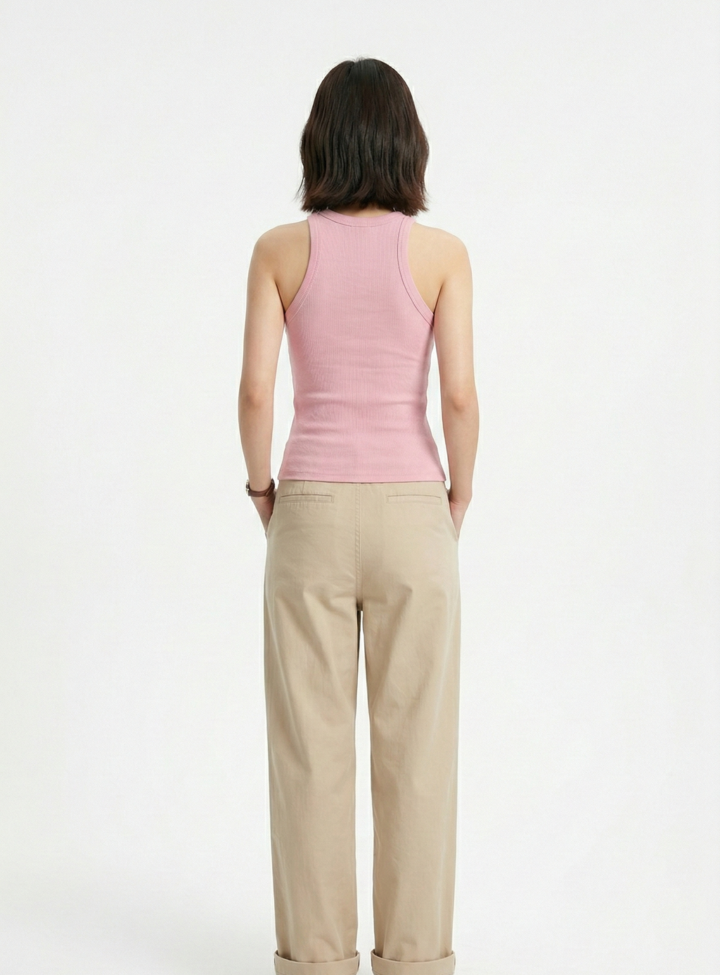 Kadın Biyeli Halter Yaka Body
